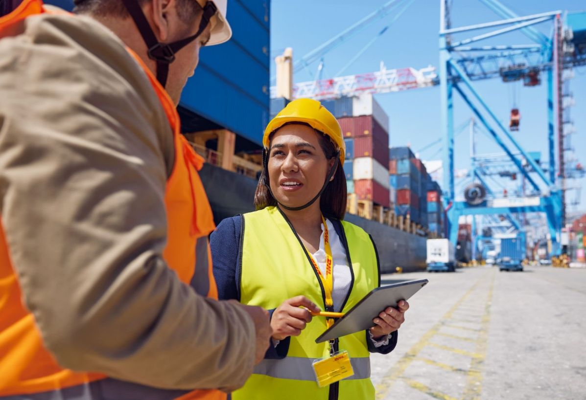 Sea freight port
